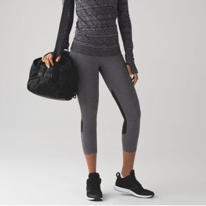 Lululemon Pace Rival Crop (22")  Black/Slate [10]